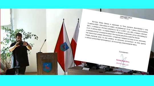 Burmistrz Złotowa informuje o zatrudnieniu Dawida Krzyka