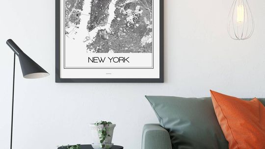 Do jakiego pomieszczenia plakat Paryż, Nowy Jork? 