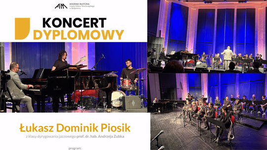 Koncert dyplomowy Łukasza Piosika. Sukces złotowskiego muzyka!