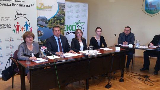 Konferencja prasowa burmistrza miasta Złotowa