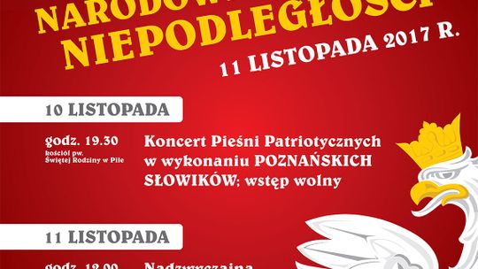 Narodowe Święto Niepodległości-Program Obchodów . Będą utrudnienia ! 