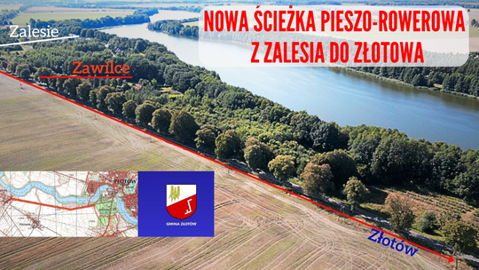 Nowa Ścieżka Pieszo-Rowerowa Zalesie-Zawilce-Złotów z dofinansowaniem!