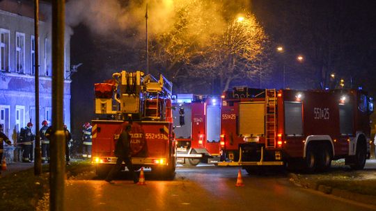 Pożar w budynku wielorodzinnym