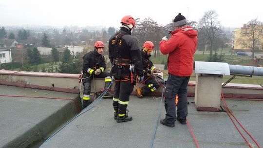 Szkolenie wysokościowe pilskich strażaków