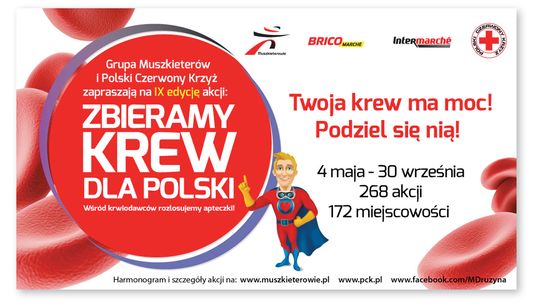 W czwartek „Zbieramy Krew dla Polski”