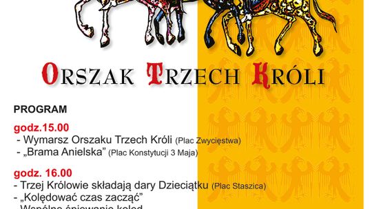 Zapraszamy na Orszak Trzech Króli i koncert ARKI NOEGO