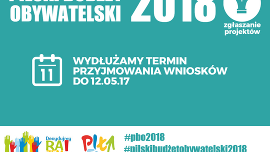  Zmiana terminu przyjmowania wniosków w ramach Pilskiego Budżetu Obywatelskiego