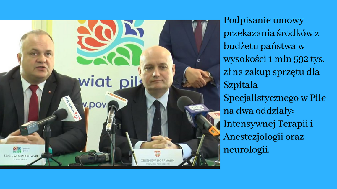  1 mln 592 tys. zł na zakup sprzętu dla Szpitala Specjalistycznego w Pile