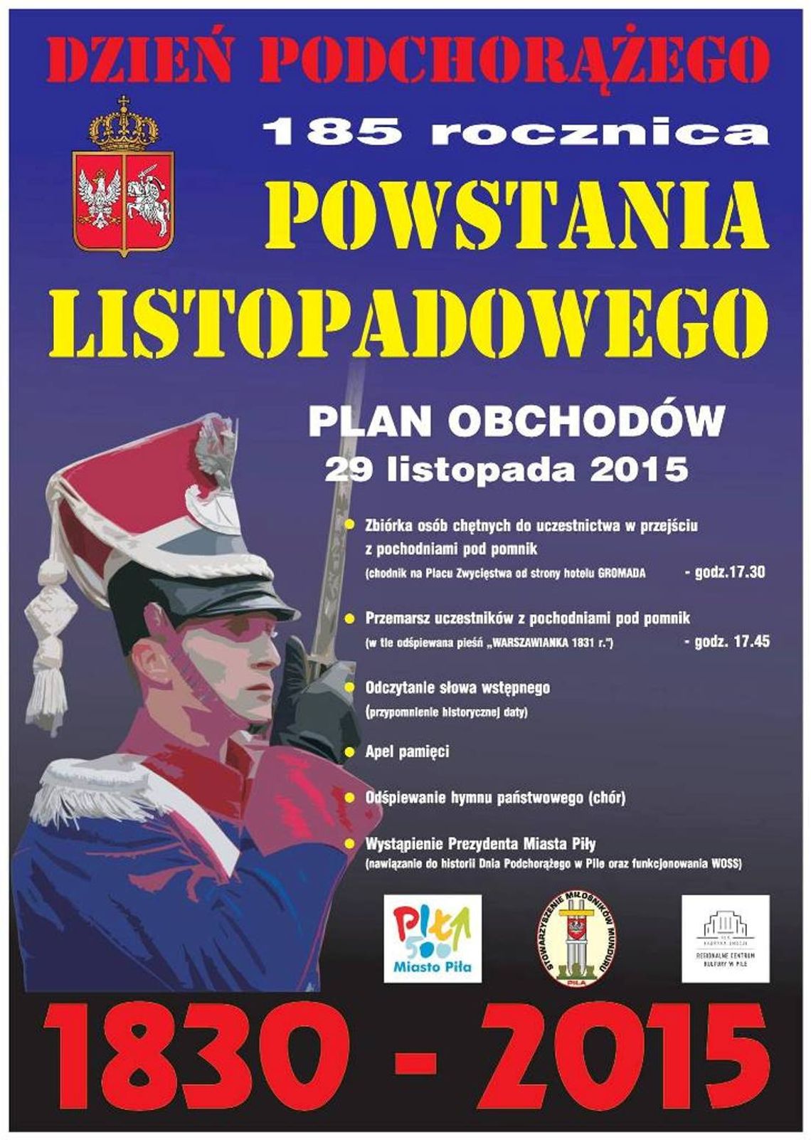 185 rocznica Powstania Listopadowego i Dzień Podchorążego