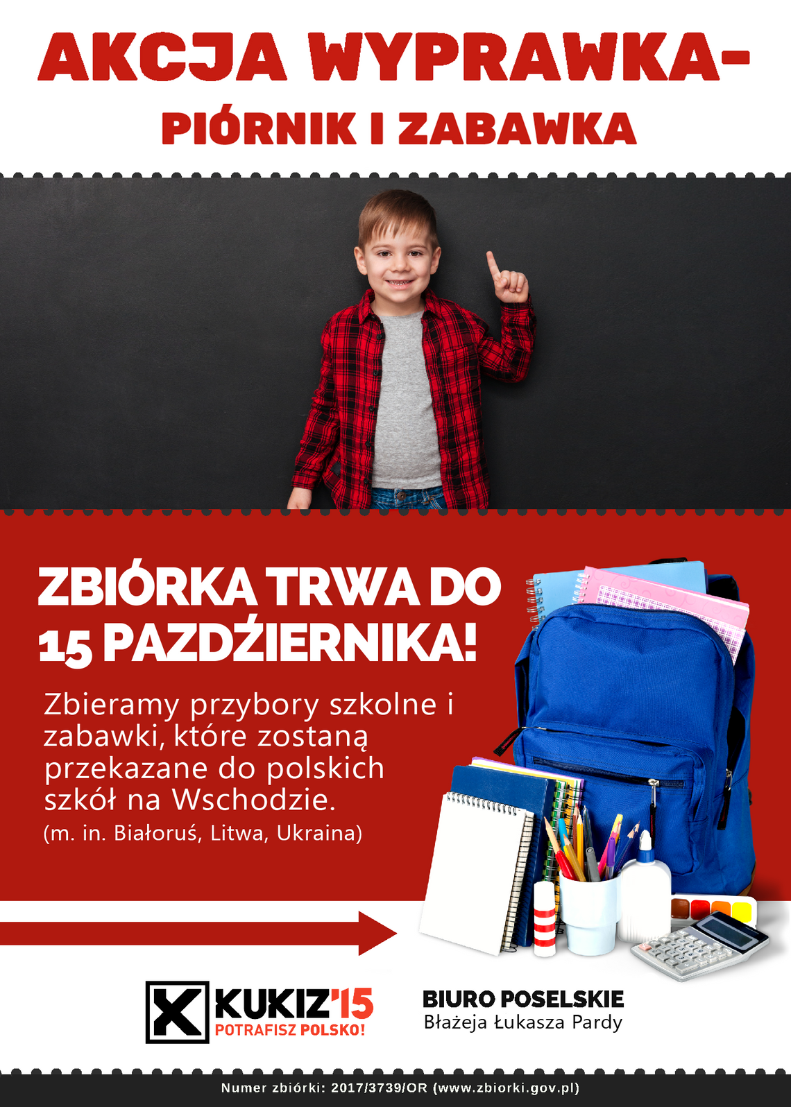 Akcja wyprawka - piórnik i zabawka