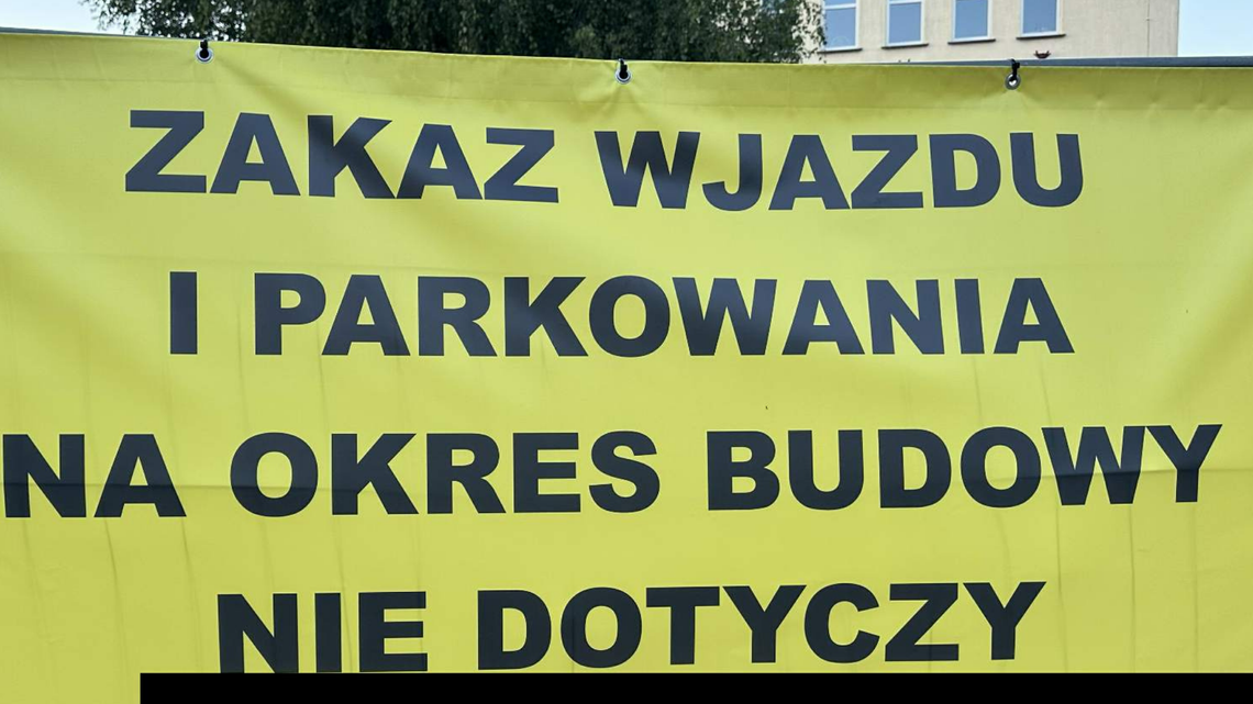 Budowy nie widać ale zakaz już jest
