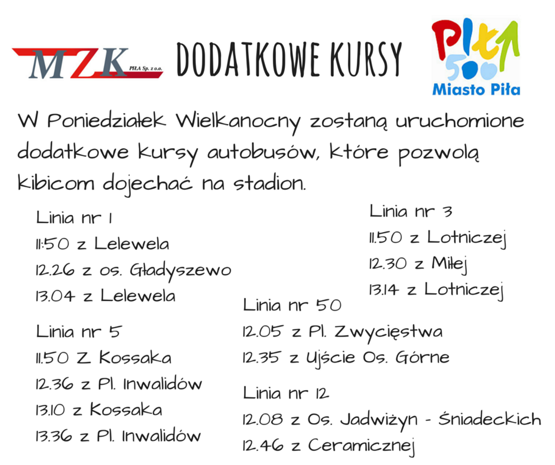 Dodatkowe kursy MZK