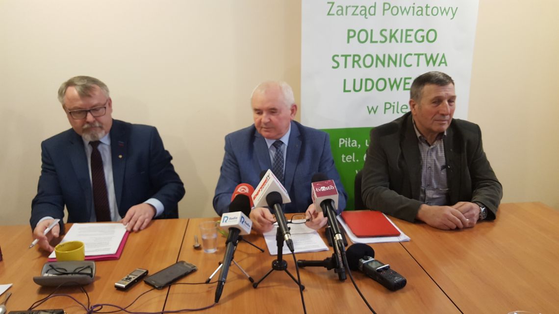 Konferencja prasowa Polskiego Stronnictwa Ludowego w Pile