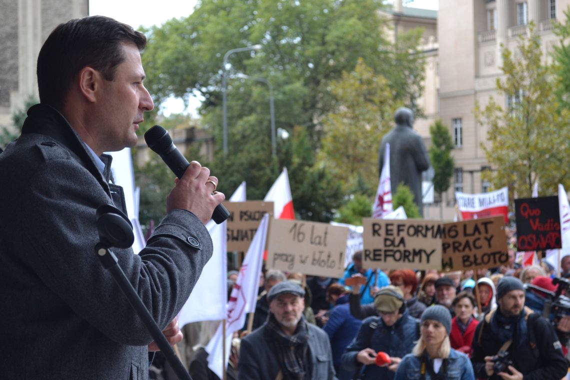 Protest ZNP w Poznaniu