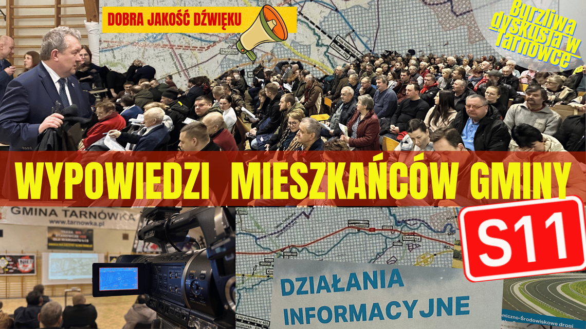 Burzliwe konsultacje ws. S11 w Tarnówce – pełna relacja filmowa rozmów z mieszkańcami!