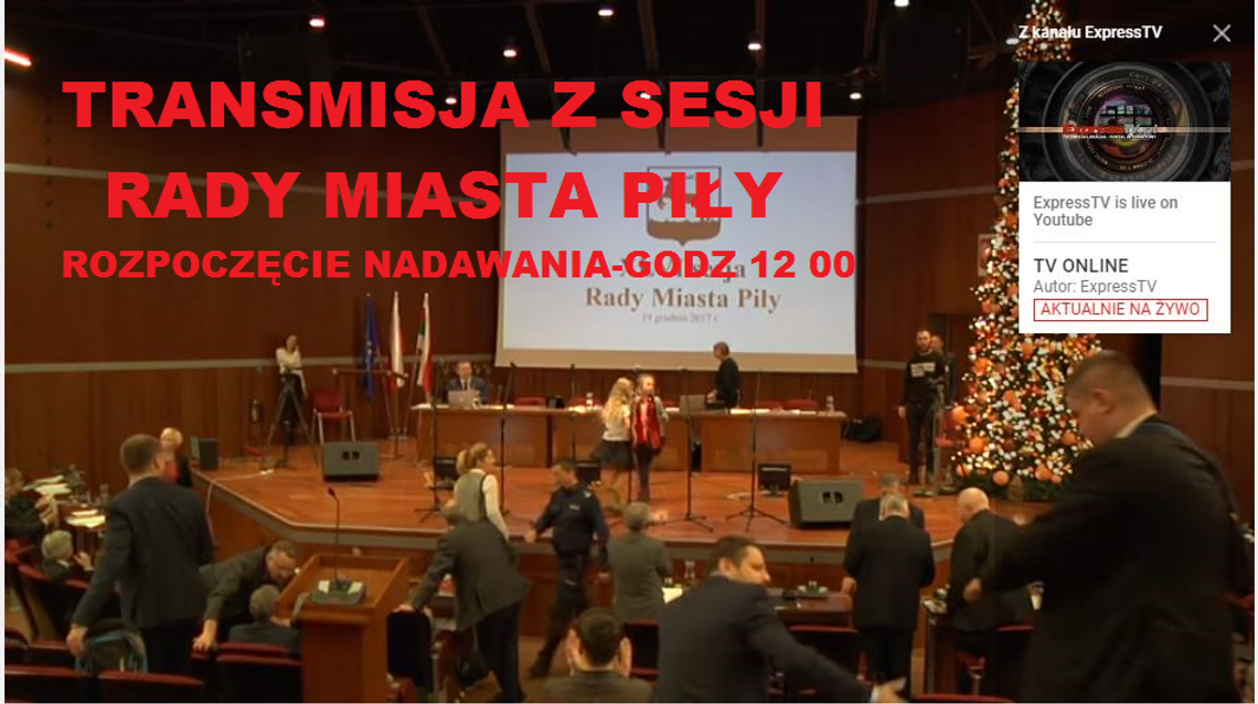 Sesja Rady Miasta Piły [Na żywo]