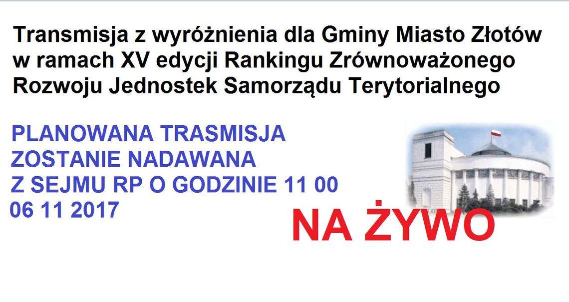 Transmisja z Sejmu RP [NA ŻYWO 06 11 2017 Godz 11 00]