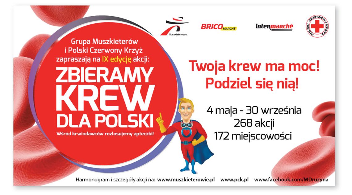 W czwartek „Zbieramy Krew dla Polski”