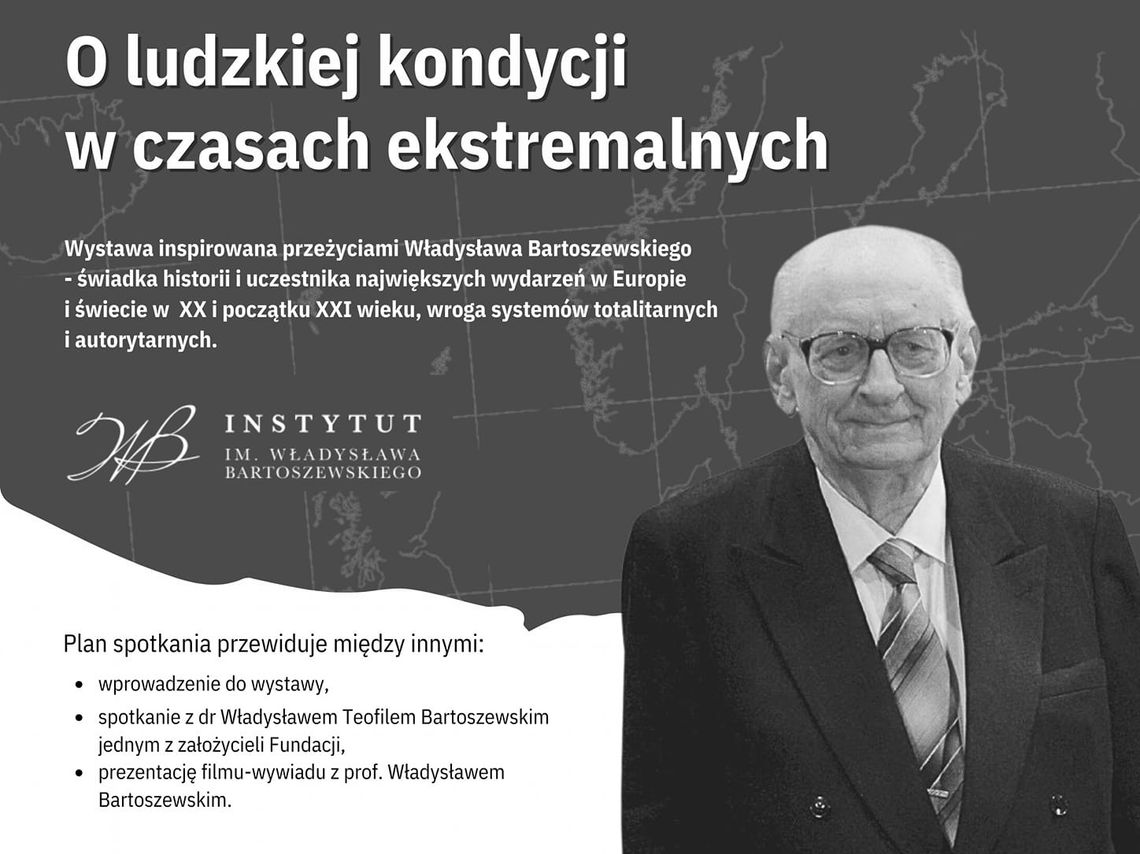 Wystawa poświęcona Władysławowi Bartoszewskiemu w Złotowie