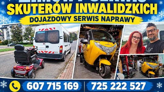DOJAZDOWY SERWIS SKUTERÓW INWALIDZKICH Gostyń - ZADBAJ O SPRZĘT ZIMĄ