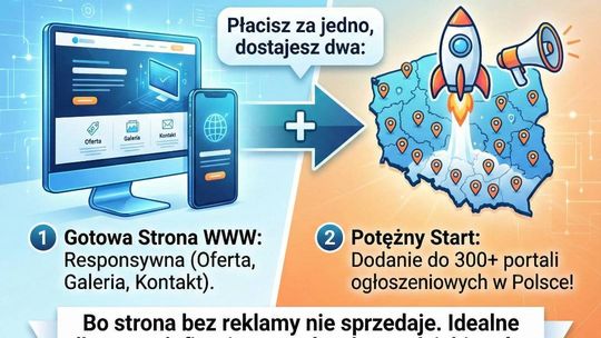 HIT: Strona WWW + Reklama w 300 miejscach! | Dodawanie ogłoszeń | Tanie strony www HIT: Strona WWW + Reklama w 300 miejscach! | Dodawanie ogłoszeń | Tanie strony www