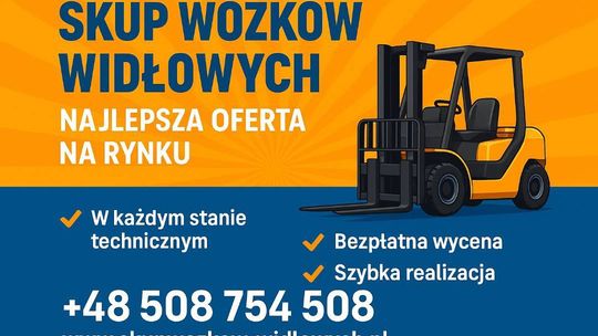 Kupię wózek widłowy używany Złotów /Cały Dolnyśląsk/ Najlepsze ceny na rynku