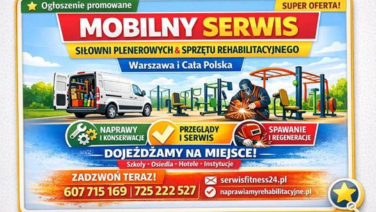 Mobilny Serwis Siłowni Plenerowych i Sprzętu Rehabilitacyjnego
