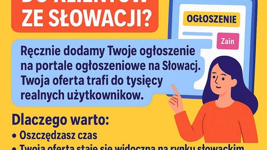 ogłoszenia na Słowacji - publikacja ogłoszeń Słowacja