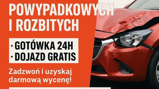 Skup aut powypadkowych Złotów /Dolnośląskie, skup aut niesprawnych