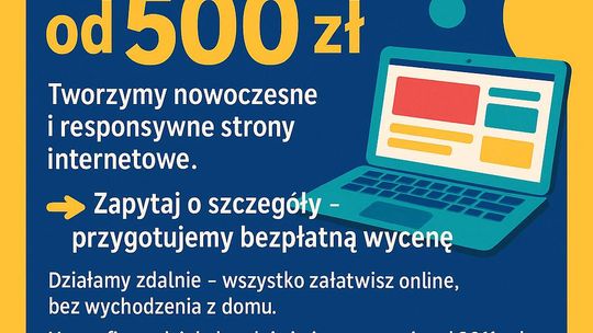 Tanie strony internetowe, od 500 zł Gotowa nawet w kilka dni! Tanie strony internetowe, od 500 zł Gotowa nawet w kilka dni!