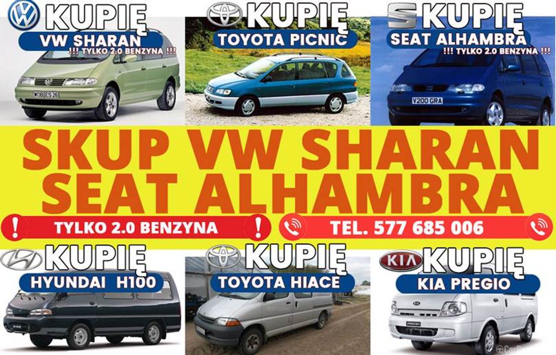 SKUP VW SHARAN KUPIĘ SHARANA SKUP ALHAMBRA 2.0 B i B/G I INNE