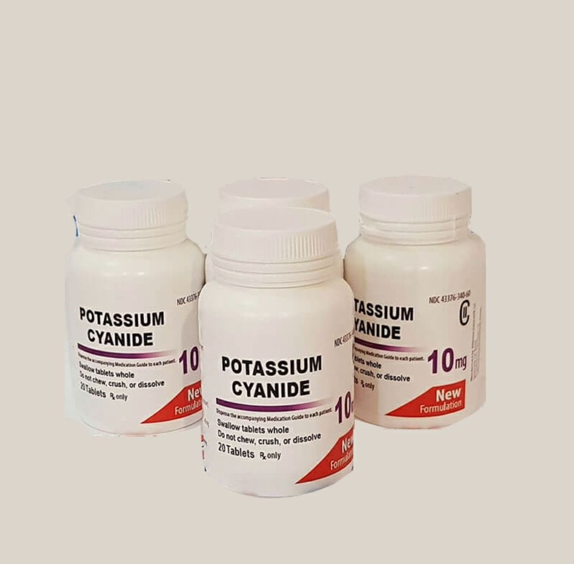 Cyjanek potasu, batrachotoksyna, nembutal, toksyna botulinowa, pentobarbital (tabletki i proszek, pł