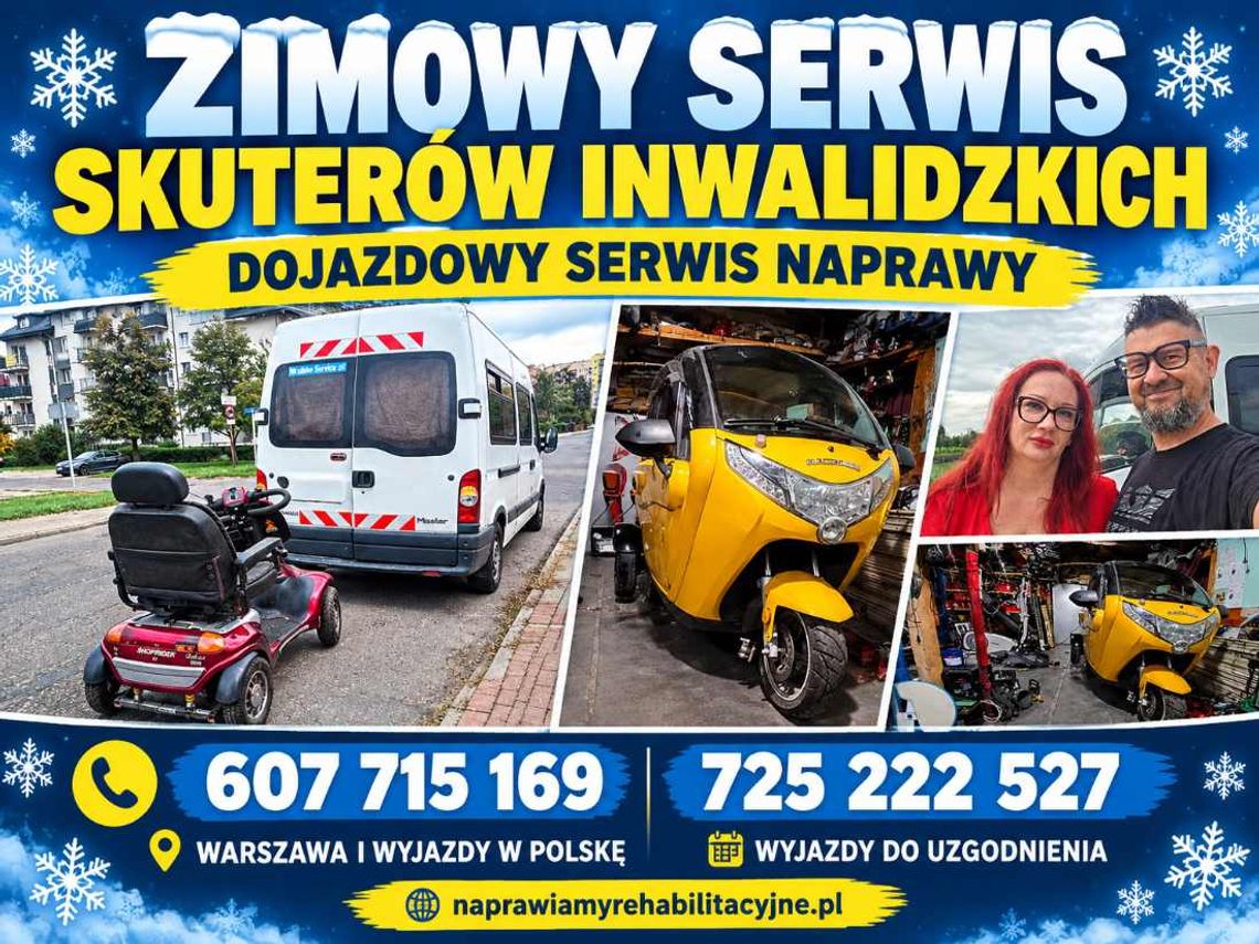 DOJAZDOWY SERWIS SKUTERÓW INWALIDZKICH Gostyń - ZADBAJ O SPRZĘT ZIMĄ DOJAZDOWY SERWIS SKUTERÓW INWALIDZKICH Gostyń - ZADBAJ O SPRZĘT ZIMĄ