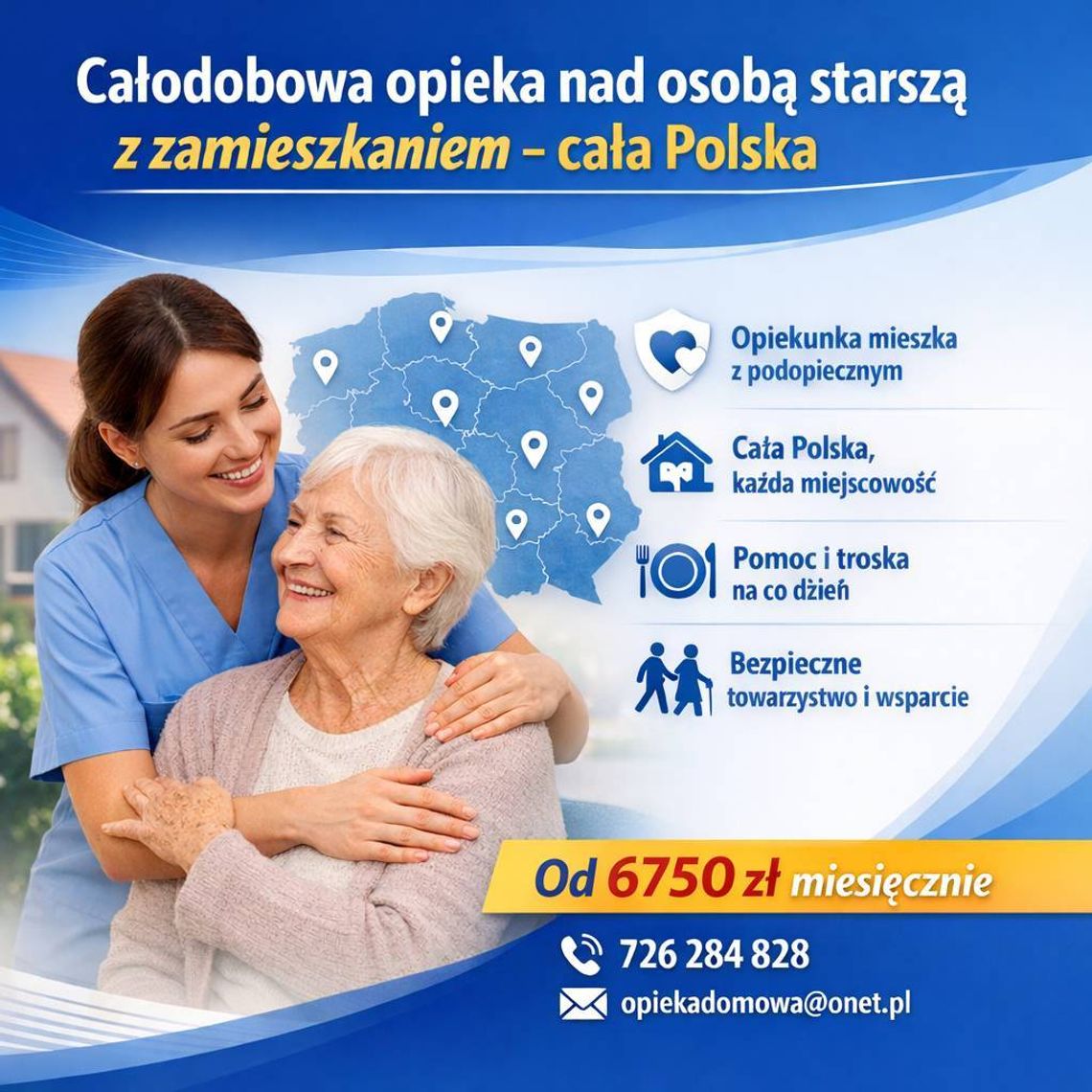 Opiekunka dla seniora z zamieszkaniem – 24h opieki Opiekunka dla seniora z zamieszkaniem – 24h opieki