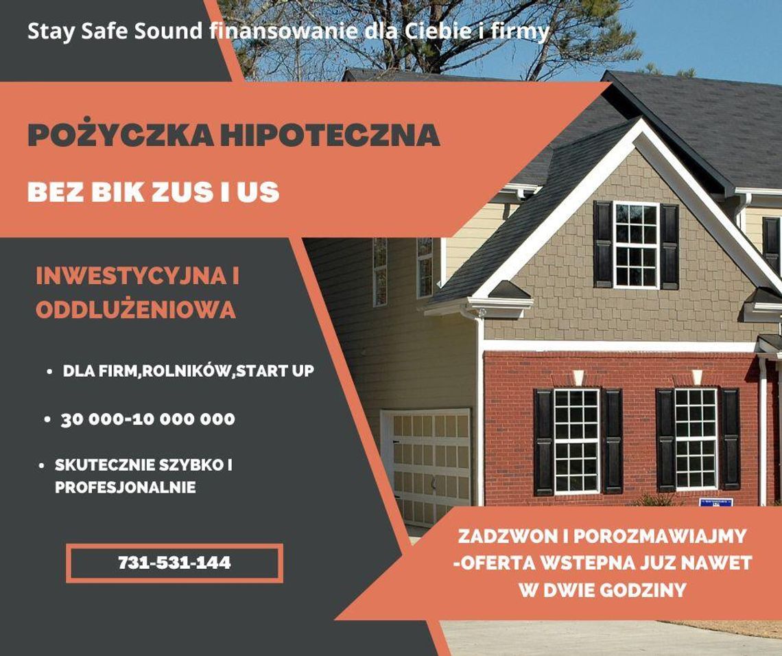 POŻYCZKI POD ZABEZPIECZENIE NIERUCHOMOSCIA do 100 msc