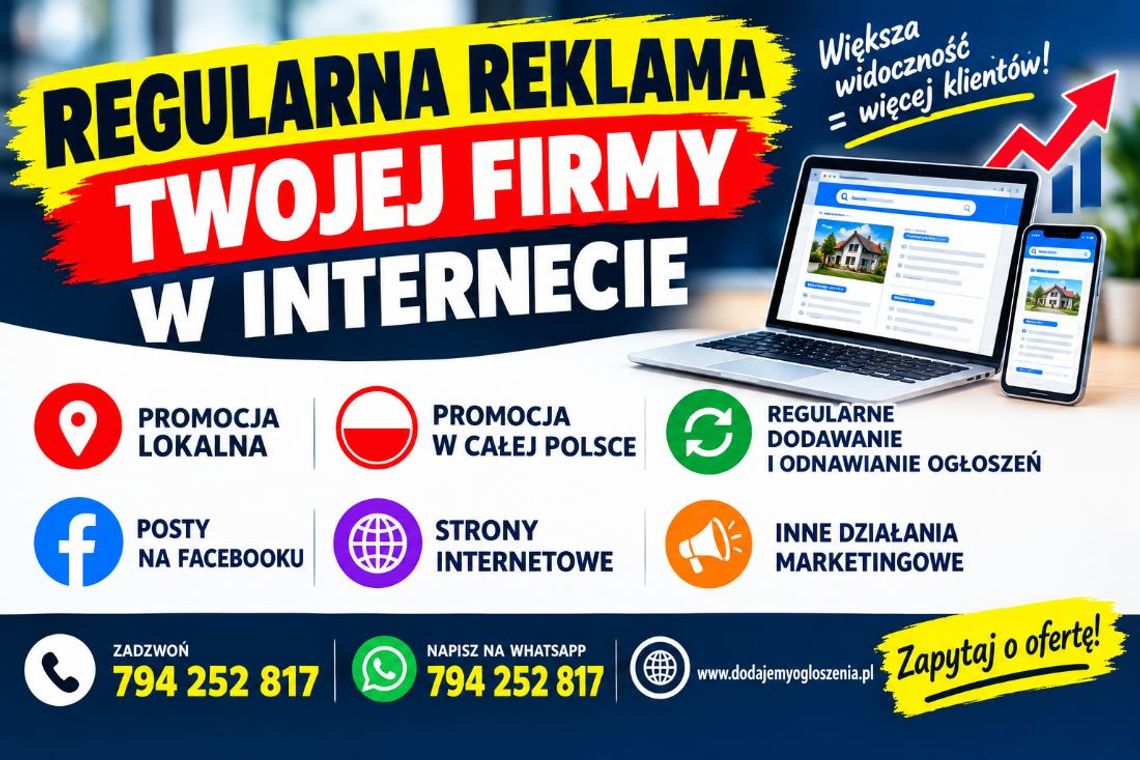 REGULARNA REKLAMA TWOJEJ FIRMY W INTERNECIE