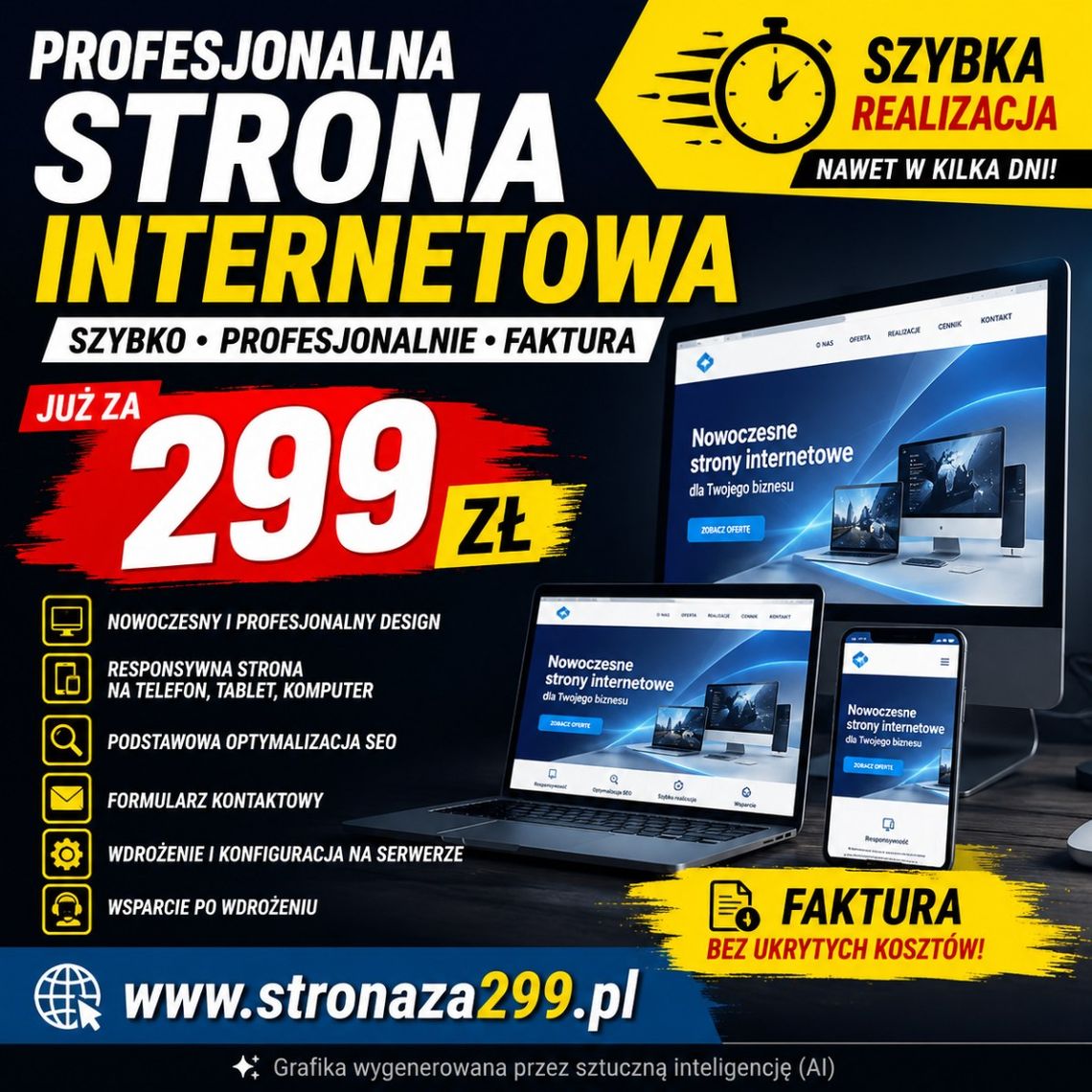 Strona internetowa dla mechanika, 299 zł, gotowa w kilka dni Strona internetowa dla mechanika, 299 zł, gotowa w kilka dni