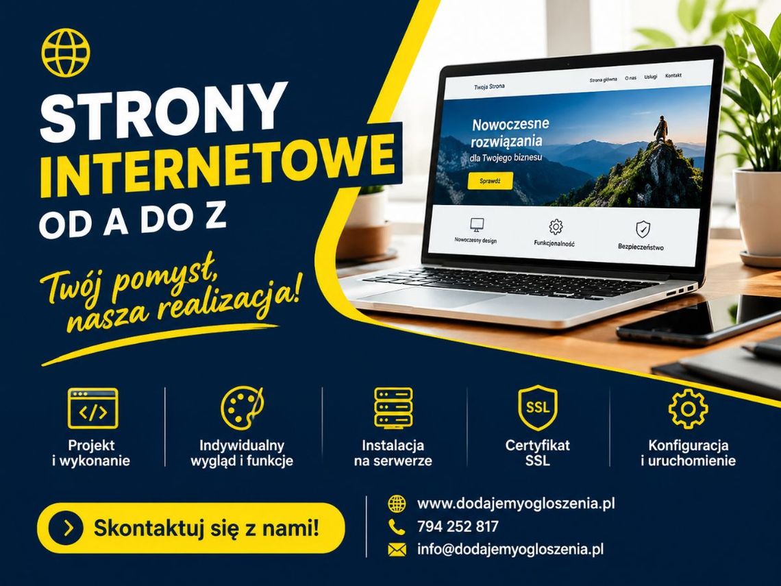 Strona WWW według Twojego pomysłu Strona WWW według Twojego pomysłu