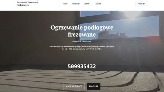 Frezowanie pod ogrzewanie podłogowe