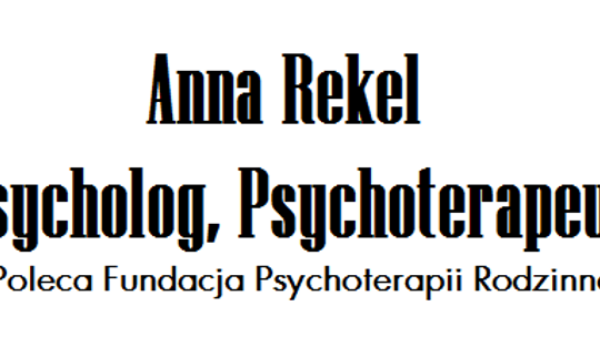 Poradnia psychologiczna Anna Rekel