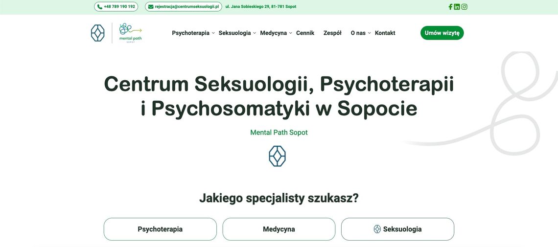 Centrum Seksuologii, Psychoterapii i Psychosomatyki w Sopocie