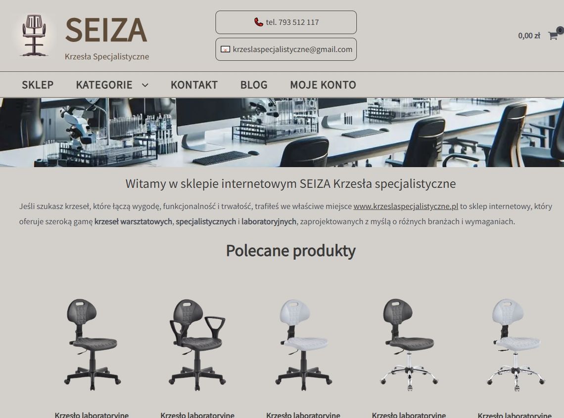 Krzesła Specjalistyczne SEIZA Krzesła Specjalistyczne SEIZA